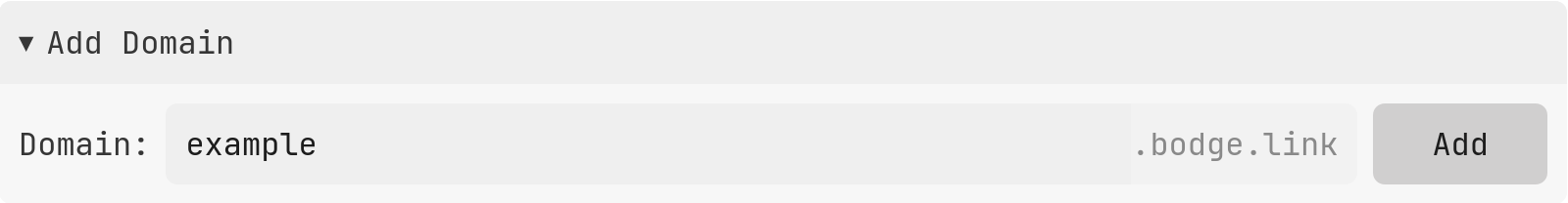 Add Domain
